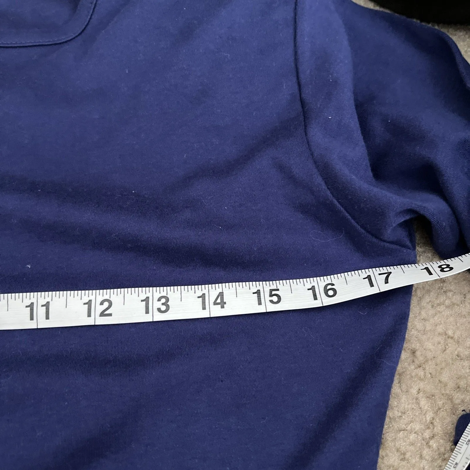 Vtg 90s Ann Taylor Crew Neck Bodysuit M Blue Cotton Long Sleeve Casual Office - Image 6