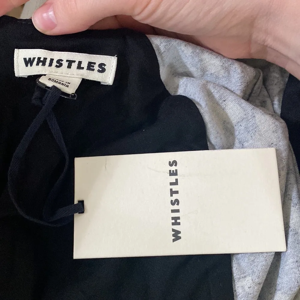 Whistles Celestine Animal Print Jersey Twist at Waist Dress size 4 Black - Image 9