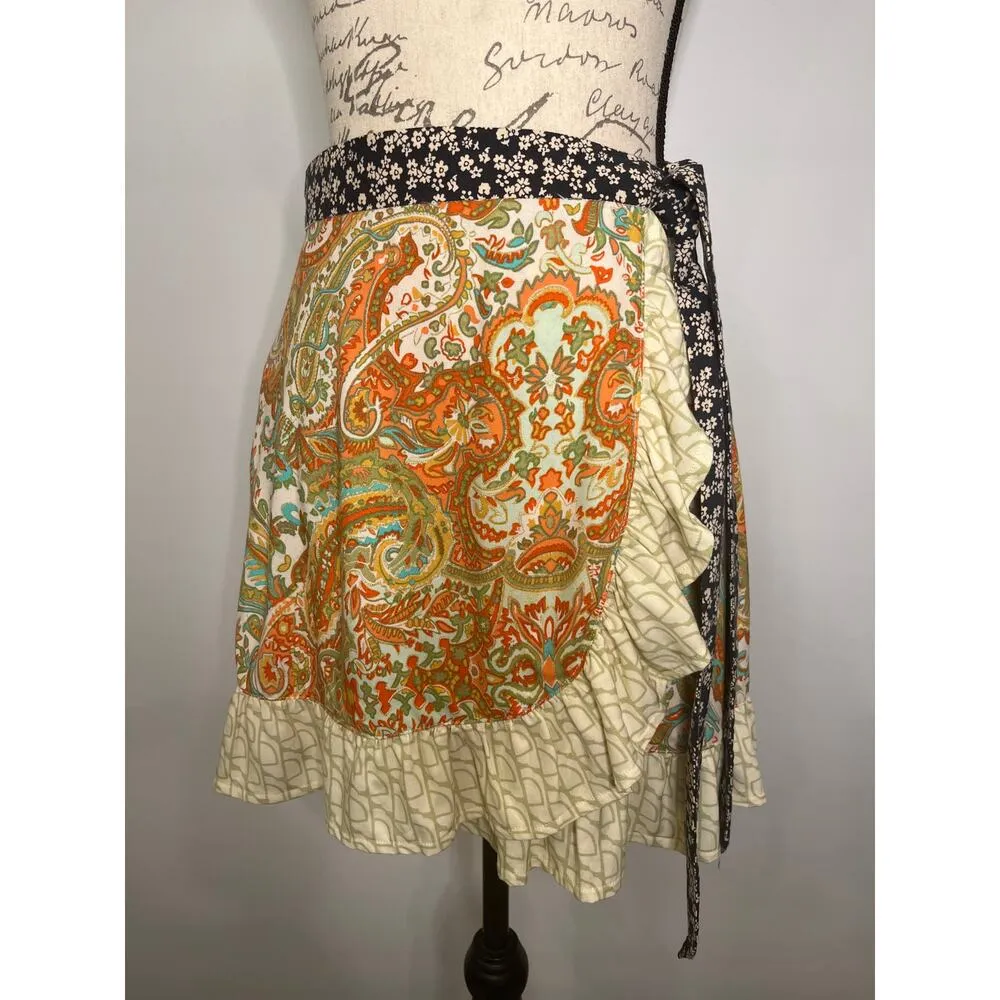 Urban Outfitters Toni wrap tie waist mini skirt L - Image 2