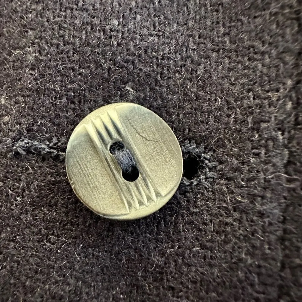 Vintage 60s/70s Bobby Brooks Wool Blend Cropped Navy Blazer Blue Size XS - Image 6