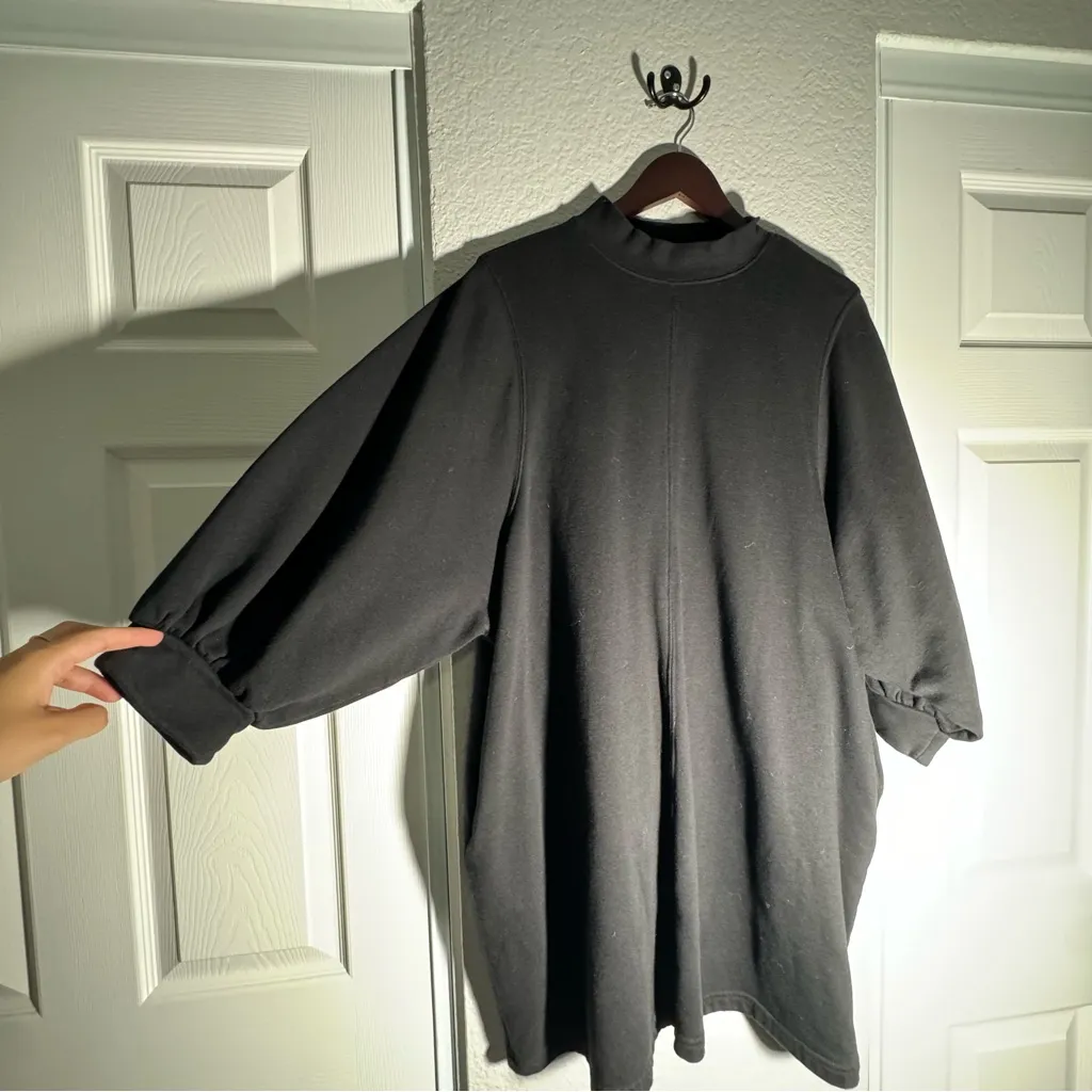 Monki • Sweater Dress • Pockets • Black • Medium - Image 3