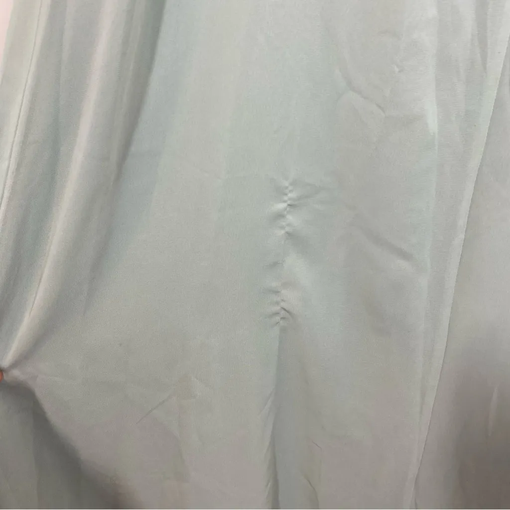 Azazie Clarice A-Line Halter Chiffon Dress in Agave green size 6 bridesmaid - Image 7