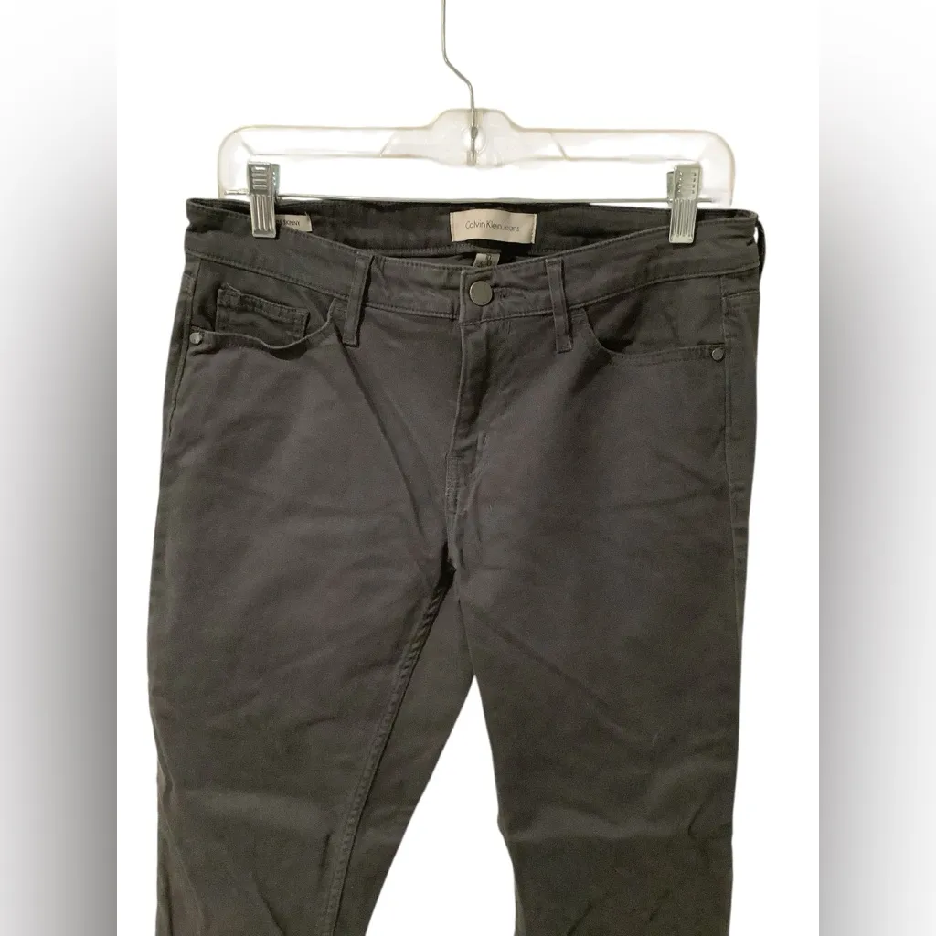 Calvin Klein Women’s Charcoal Ankle Skinny Jeans Size 10 - Image 5