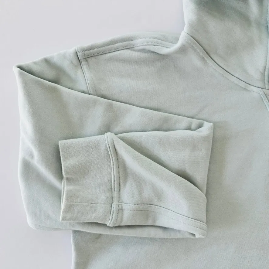 Lululemon All Yours Cropped Hoodie Ocean Air Blue Size 6 Oversized Sweatshirt - Image 4