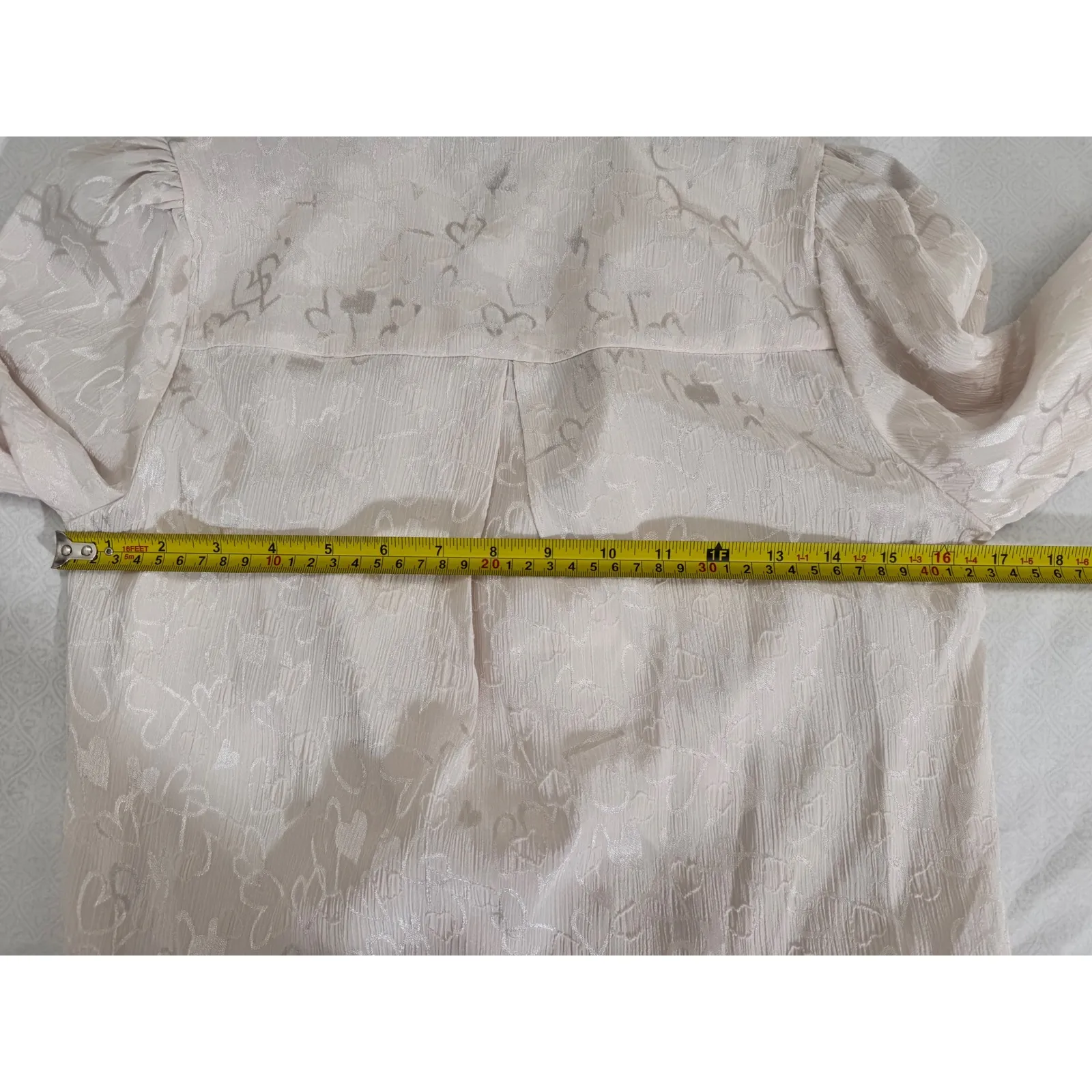 AQUA Wrap Blouse Long Sleeve Floral Print Elegant‎ Top XS - Image 7