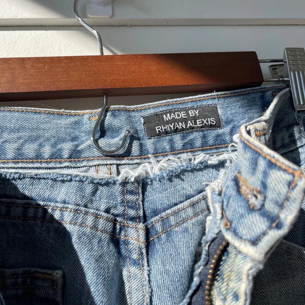 Rhiyan Alexis Long Flare reverse Stacked jean - Image 4