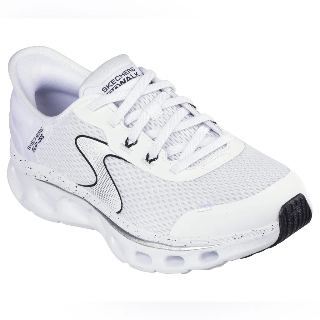 Skechers Slip-ins: GO WALK White/Black Glide-Step 2.0  Shoes 
Size 8.5 - Image 3