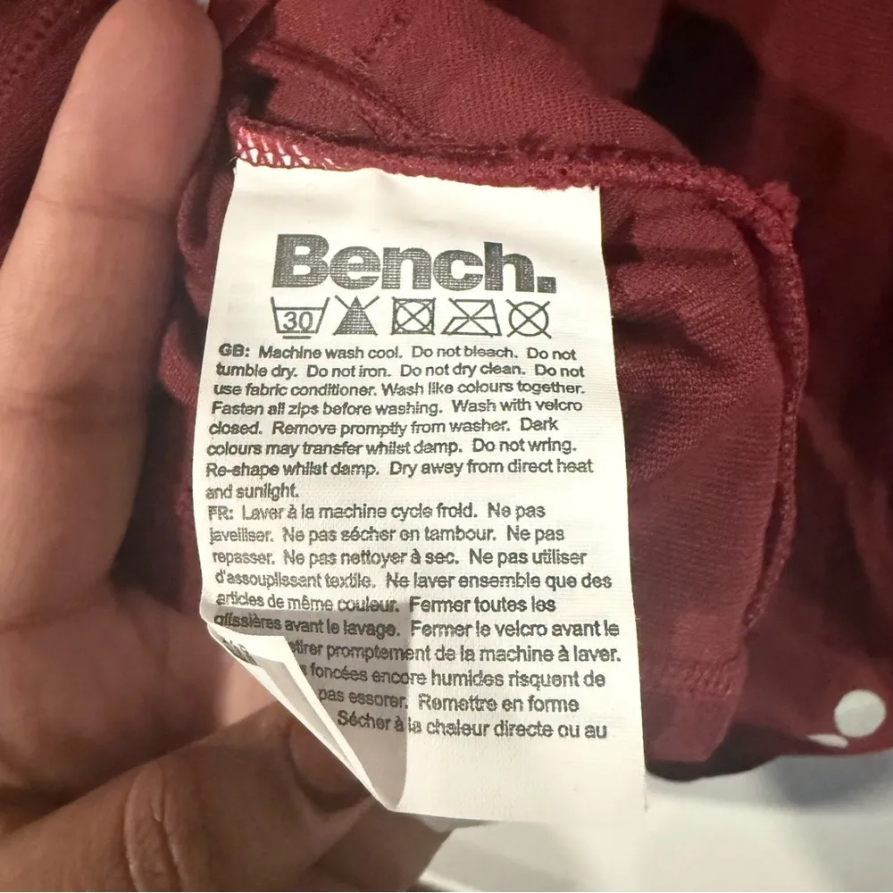 BENCH WOMENS COWL NECK FULL ZIP LIGHT WEIGHT ACTIVE LONG SLEEVE SIZE SMALL - Image 9