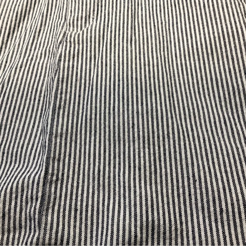 Brandy Melville One Size Navy White Striped Casual Mini Skirt With Pockets - Image 2