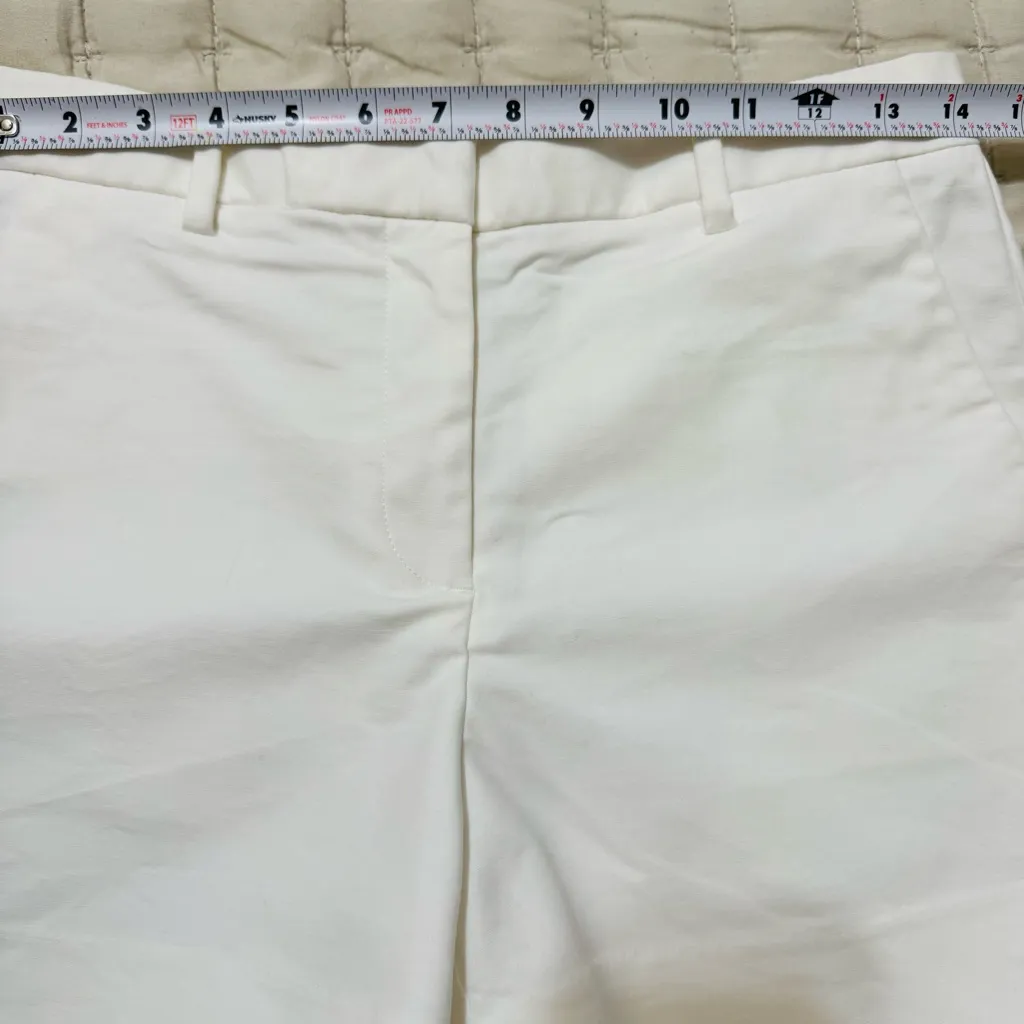 GAP Women White Tailored High Rise‎ Pocketed Casual Elegant Shorts Size 0 - Image 11