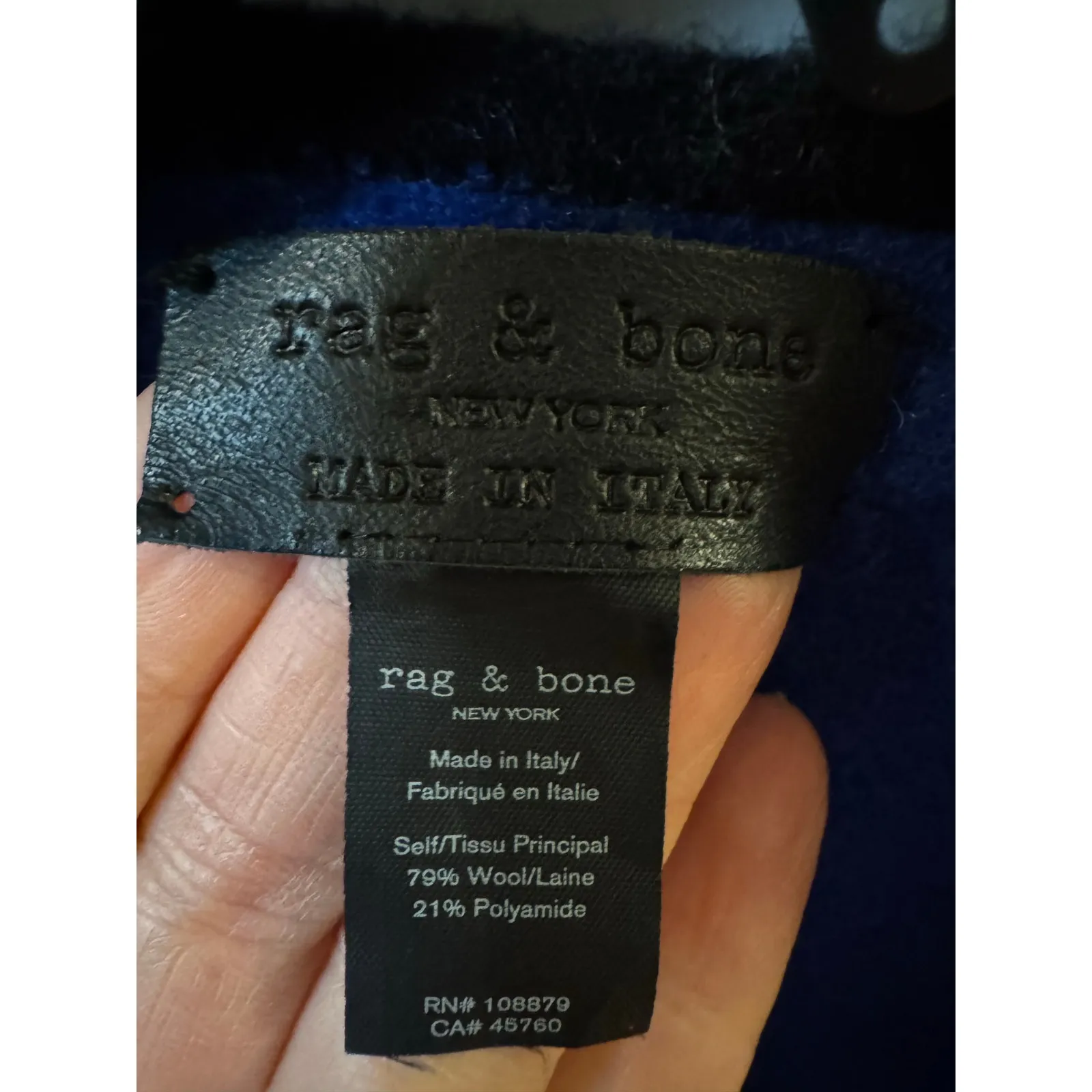 Rag & Bone Wool-Blend Striped Jacquard Poncho - Image 7