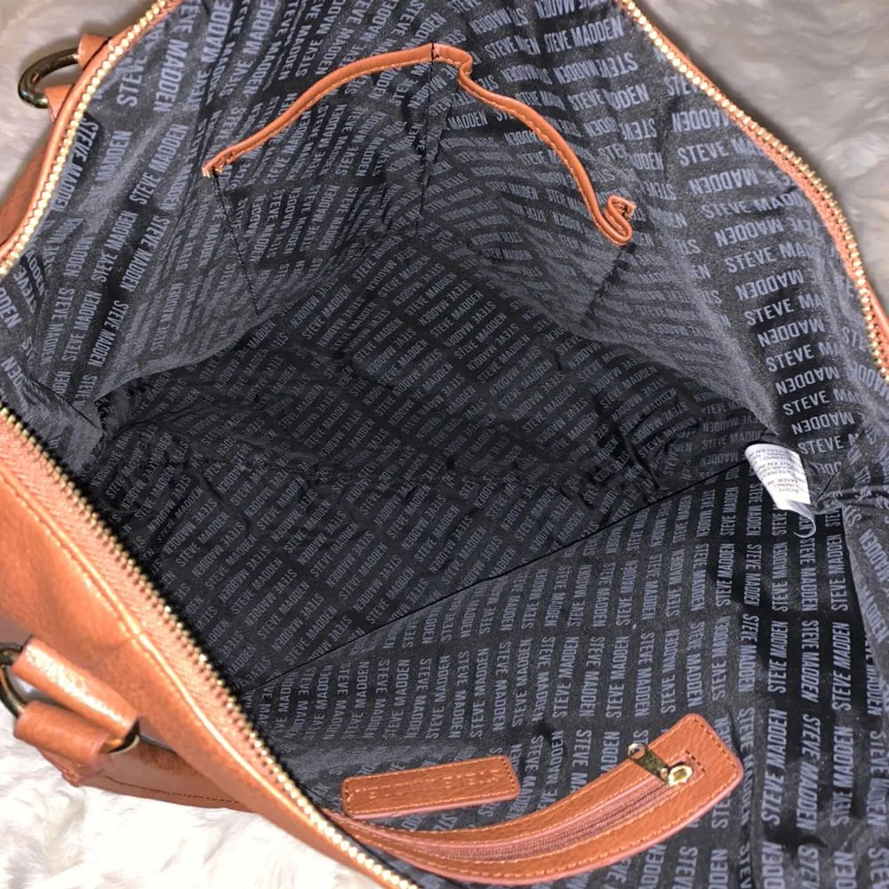 Steve Madden | Cognac Satchel / Large Tote - Image 9
