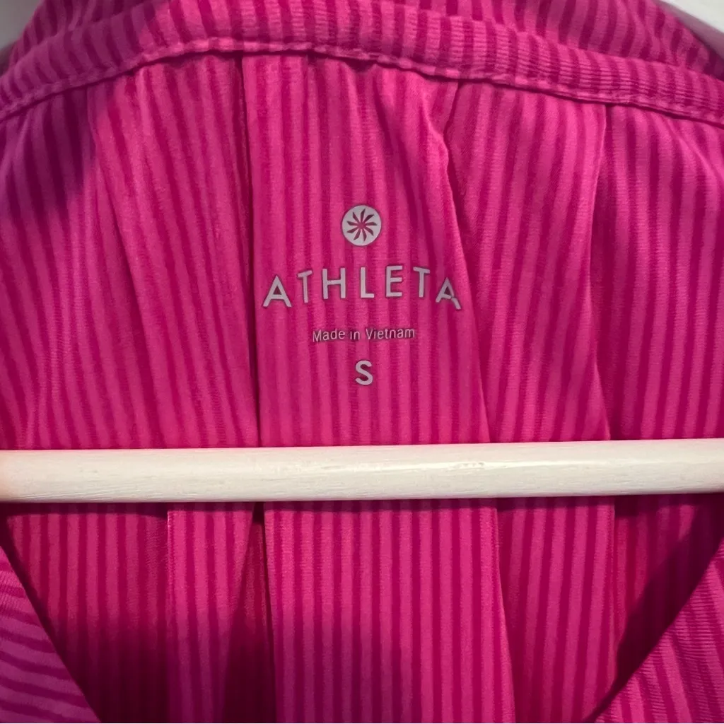 Women's Pink Athleta Short Sleeve Top - Image 3