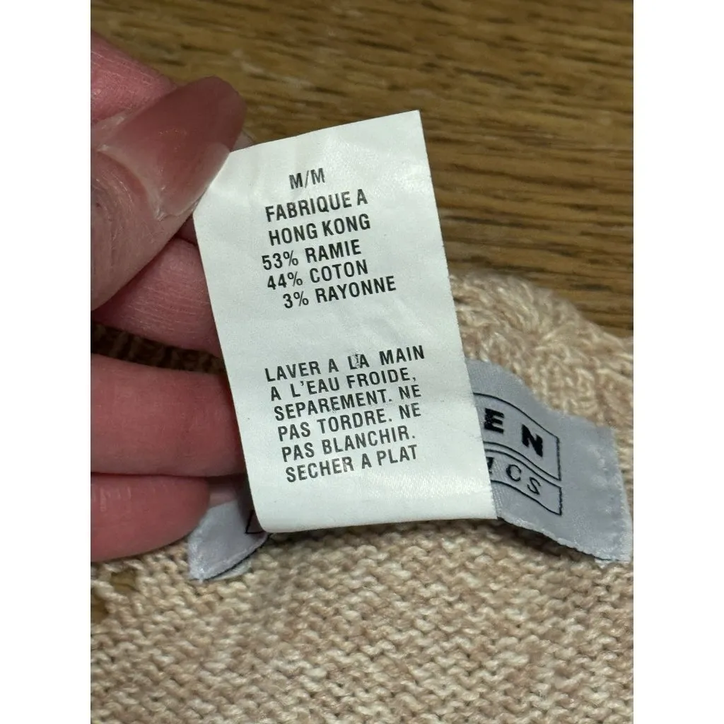 Jantzen Classics Cardigan Sweater Hand Embroidered‎ Women Size Medium Floral VTG - Image 9