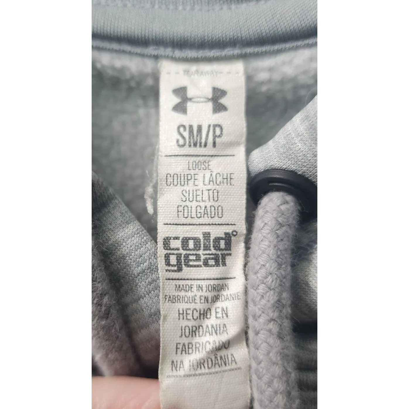 Under Armour Hoodie Pullover Sweatshirt‎ Athletic Gray Heathered - Image 4