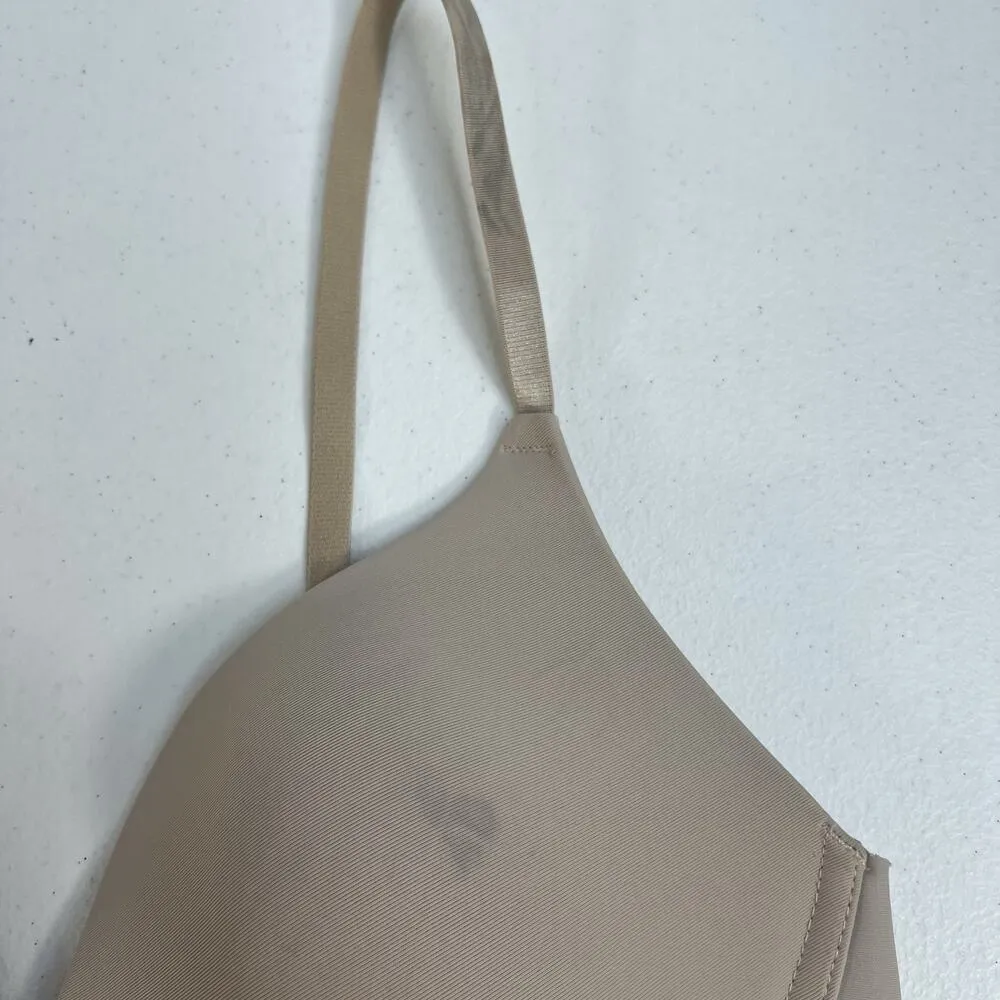 Maidenform 36B One Fab Fit Wireless Demi Bra Beige Lightly Lined Women’s Tan - Image 5