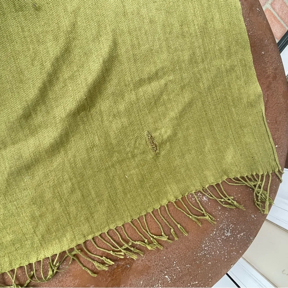 Pashmina cashmere green scarf - Image 4
