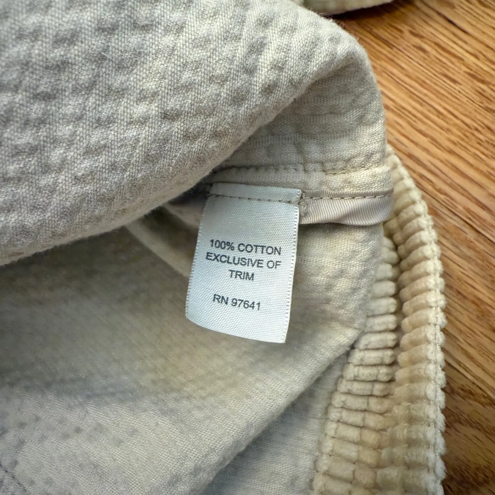 J.‎ Jill Beige Corduroy Button Front Jacket Velvet Collar Women's L 100% Cotton Tan Size L - Image 5