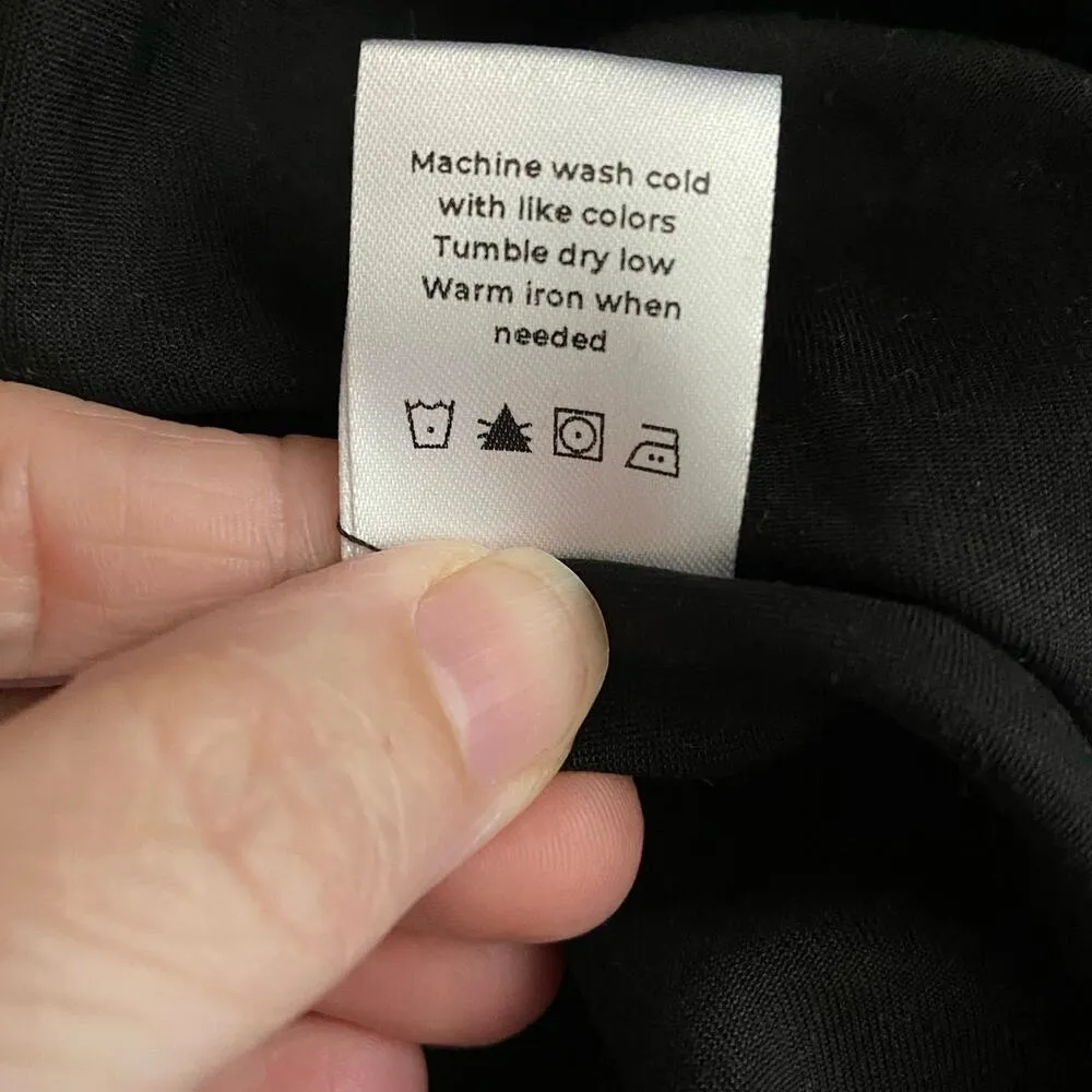 Vetta Size 6 Black Pleated Trousers Ankle Pants USA Office Career Capsule Tencel - Image 5