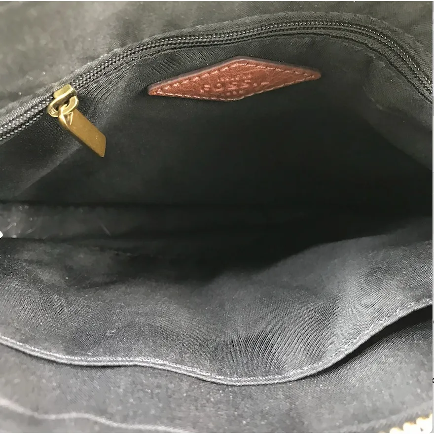 FOSSIL Fiona Printed Crossbody Bag Black White Everyday Office Travel Classic - Image 8