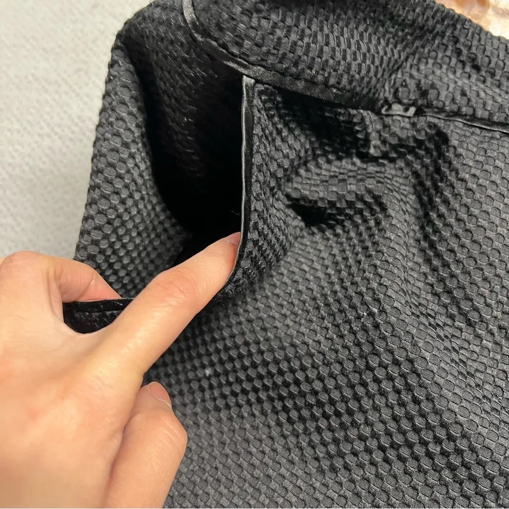 Ted Baker Black Textured Straight Leg Classic Slacks Dress Pant Size 4 EUC - Image 5