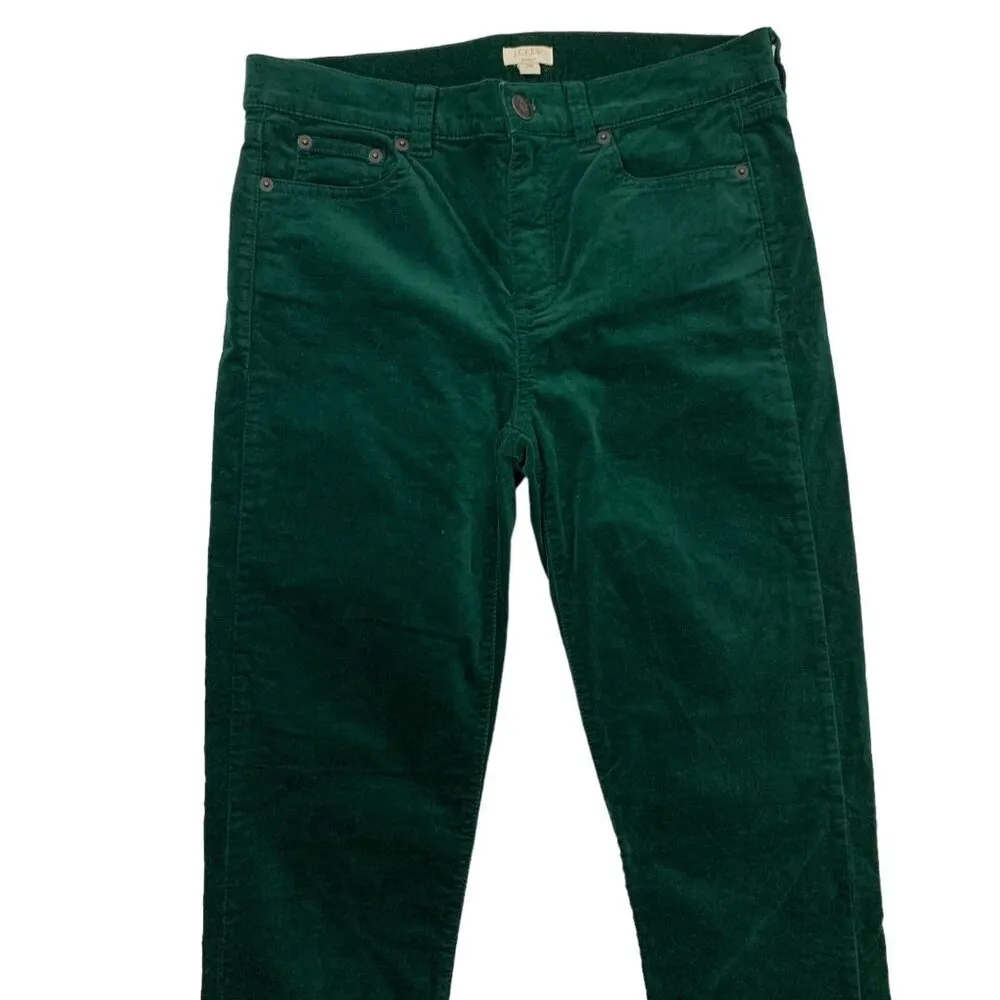 J Crew Factory Pants 28 Green Skinny Stretch Workwear Casual - Image 2