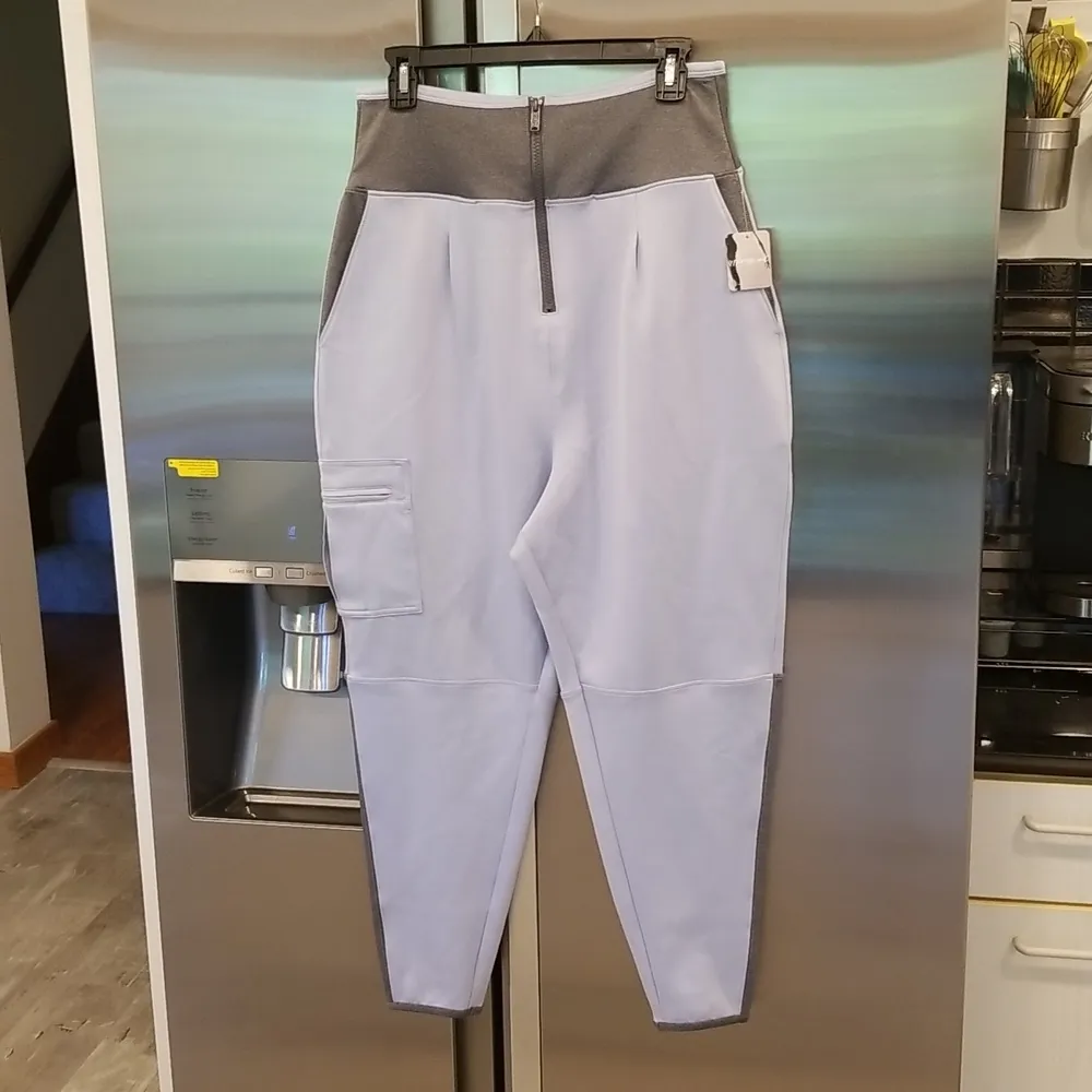 💕FREE PEOPLE MOVEMENT💕 Round the Block Jogger Faded Periwinkle Blue Large  NWT - Image 6