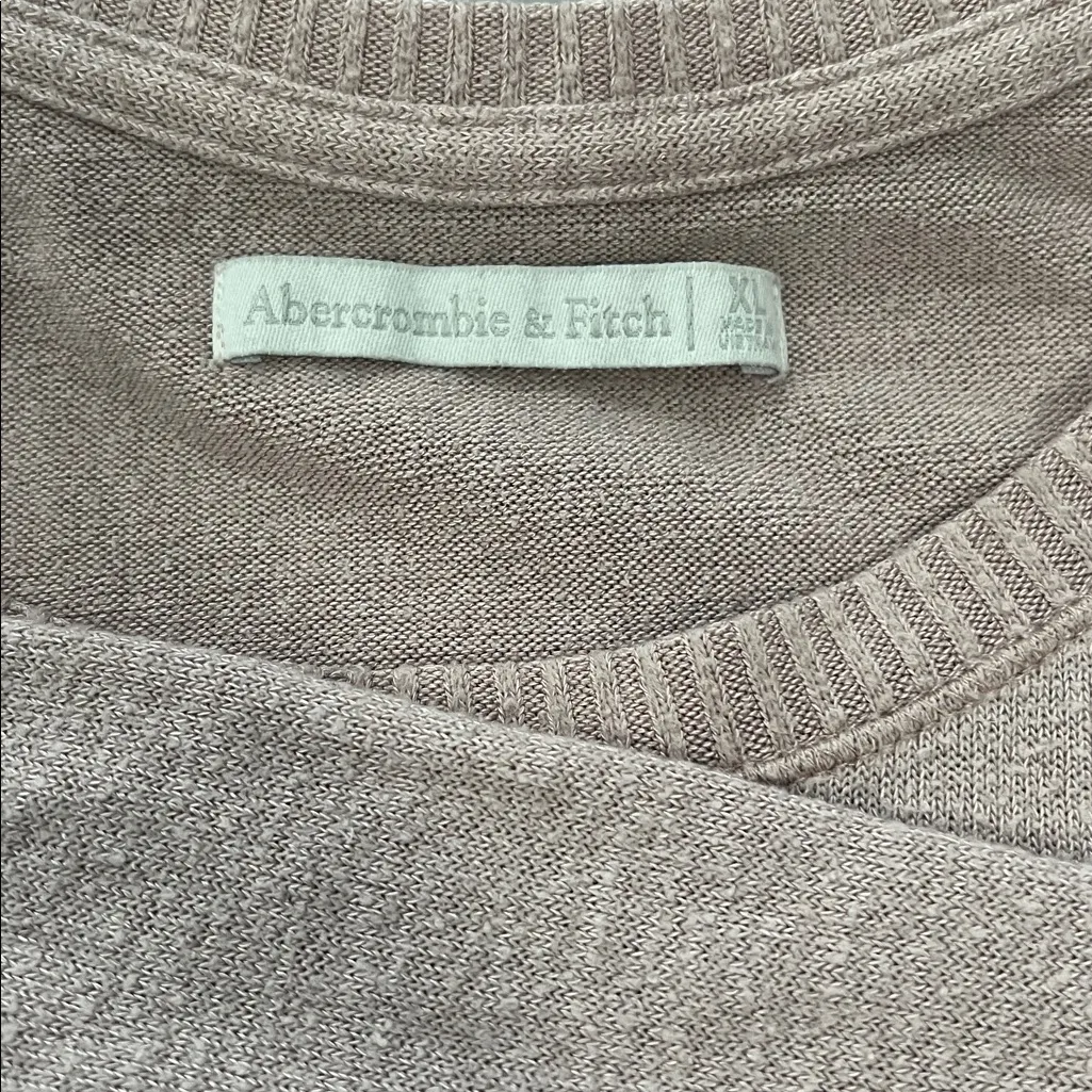Abercrombie Scoopneck Long Sleeve TShirt Pink Size XL - Image 6