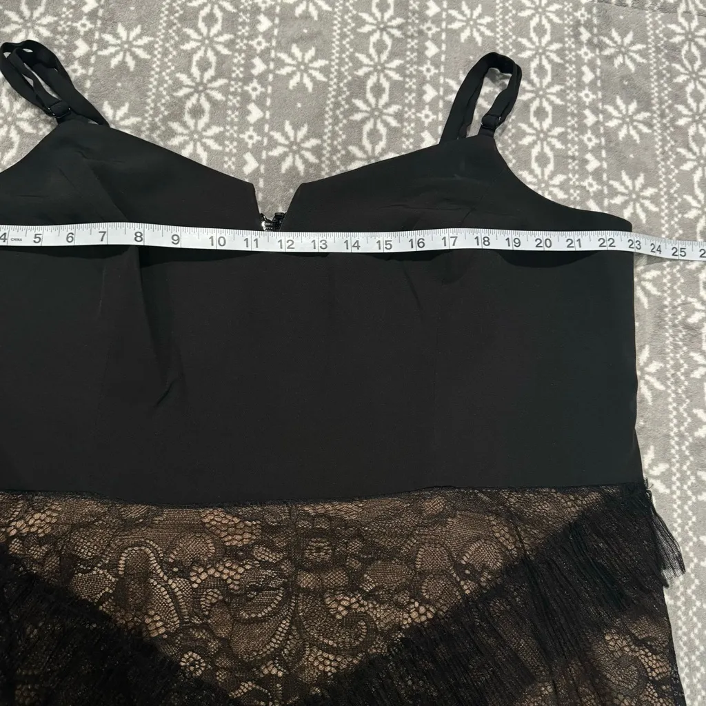 NWT City Chic Sexy‎ Ruffle Maxi Dress Black Size L/20 Evening Met Gala Holiday - Image 12