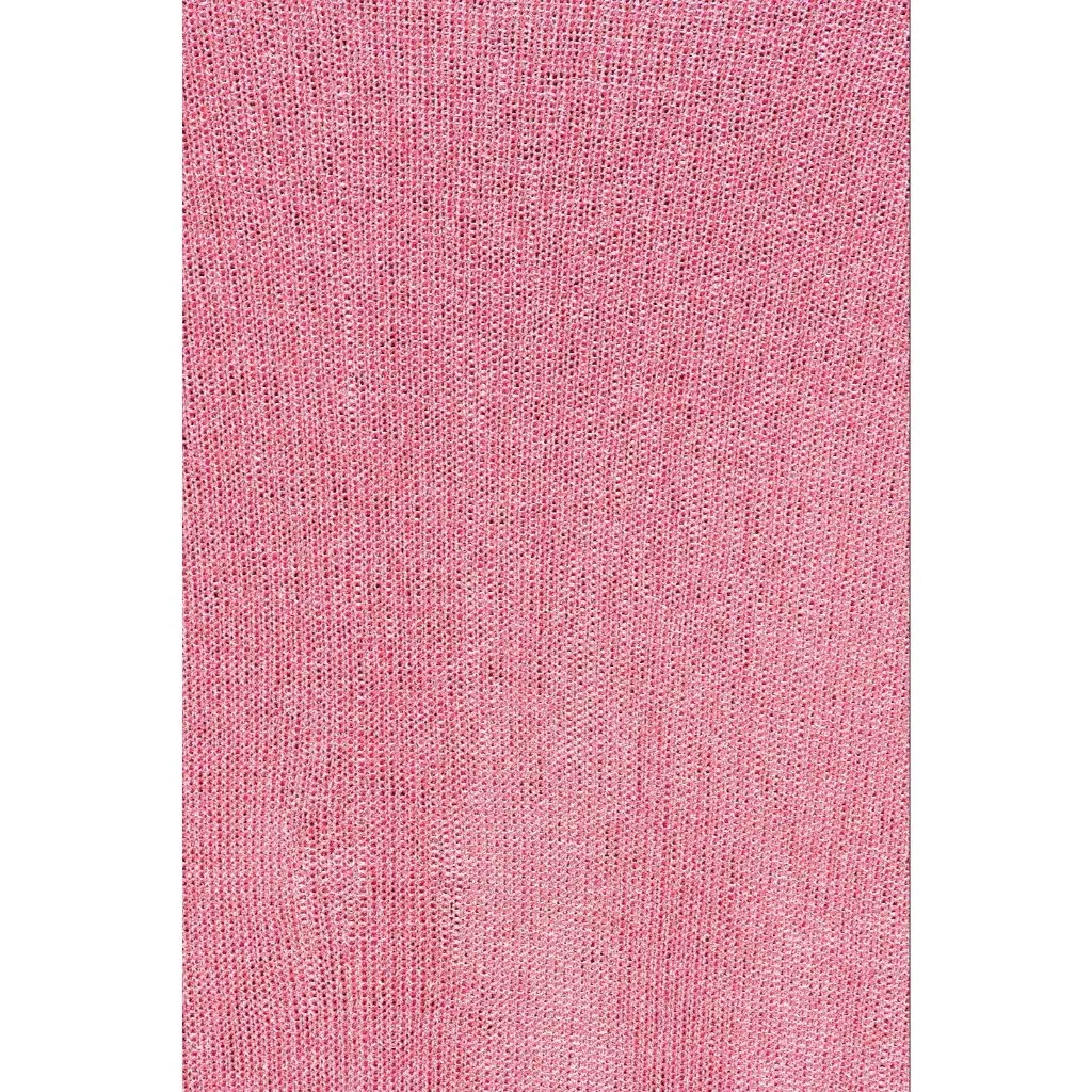 SER.O.YA Rae Metallic Mini Dress in Bubblegum Pink Small New Womens Knit Cocktai - Image 4