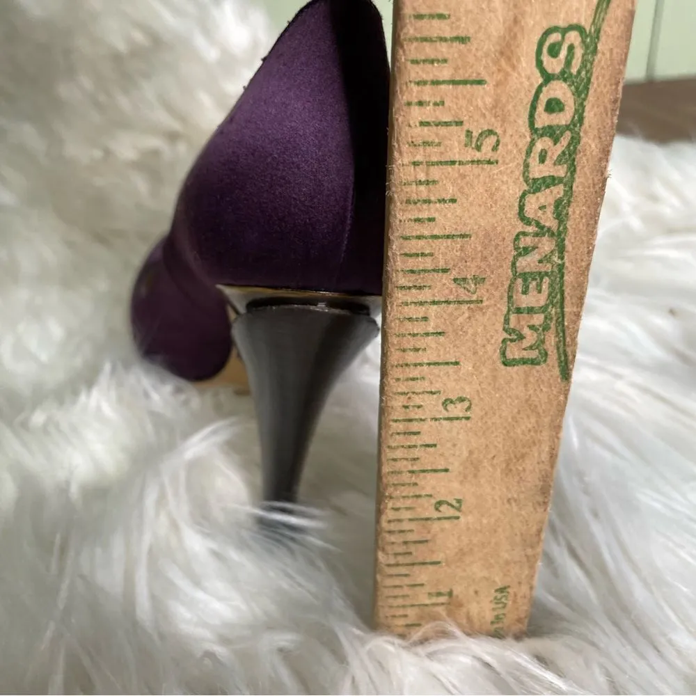 Nicholas Kirkwood Purple Satin Art to Wear Heels 35‎ Size 5 - Image 10