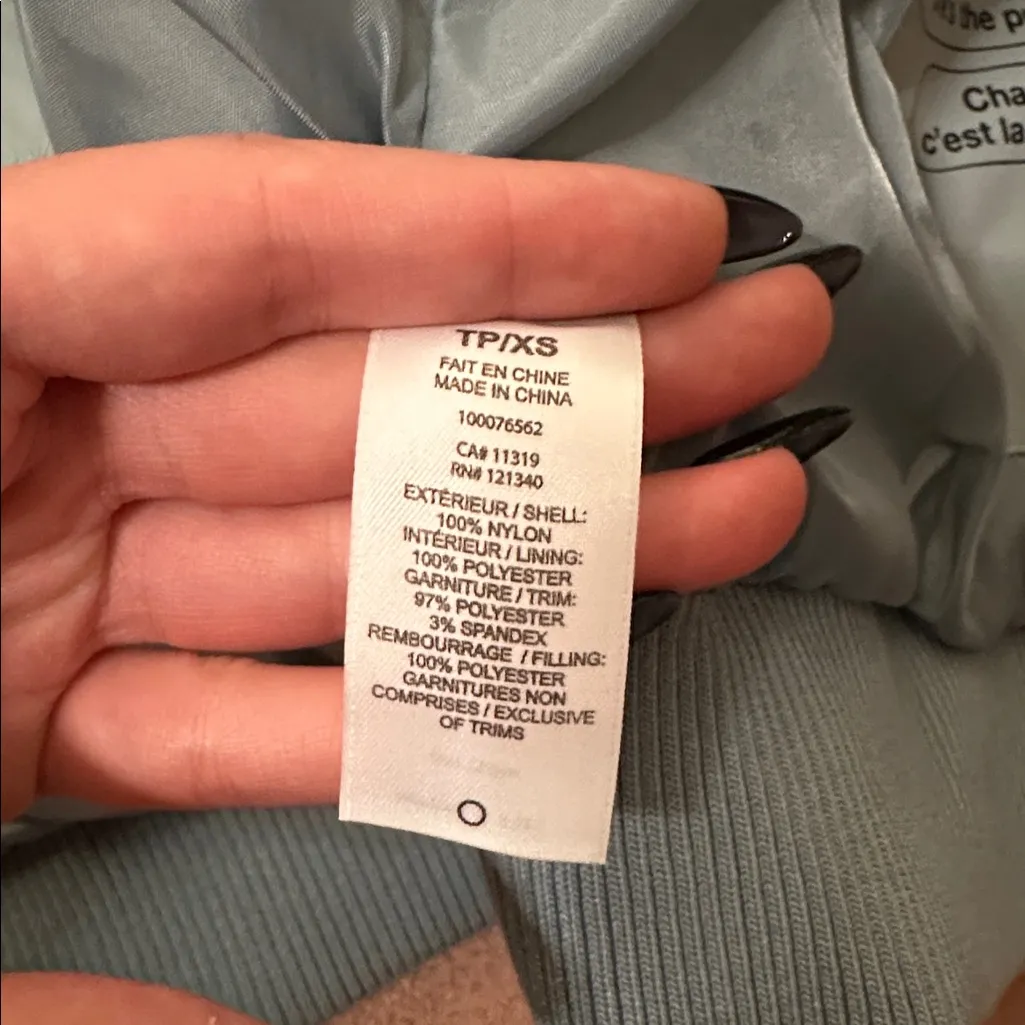 Garage Mini Puff Cropped Puffer Vest Teal - Image 7