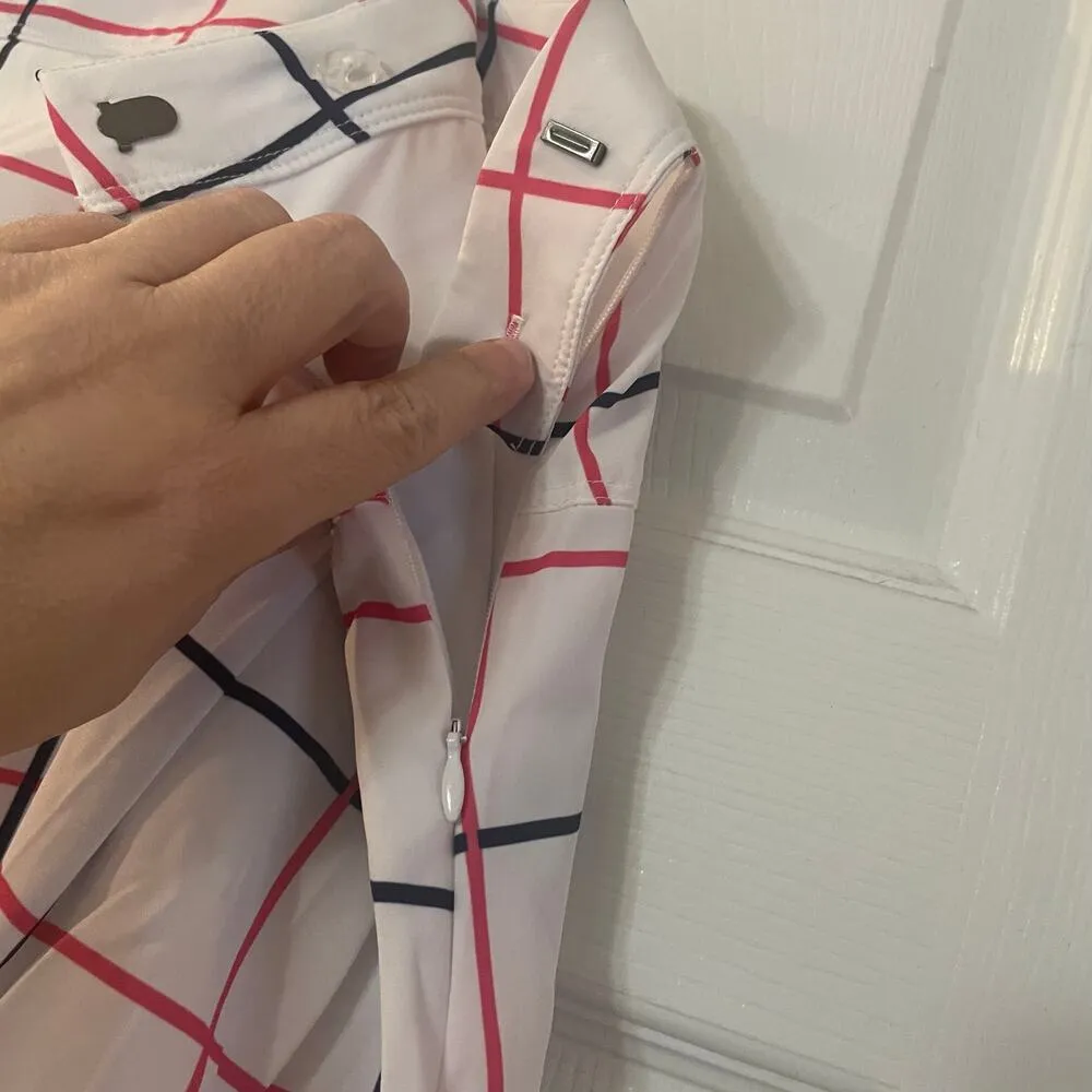 NWT Crown & Ivy Skort Skirt Womens 14 Plaid Golf Skort - Image 10