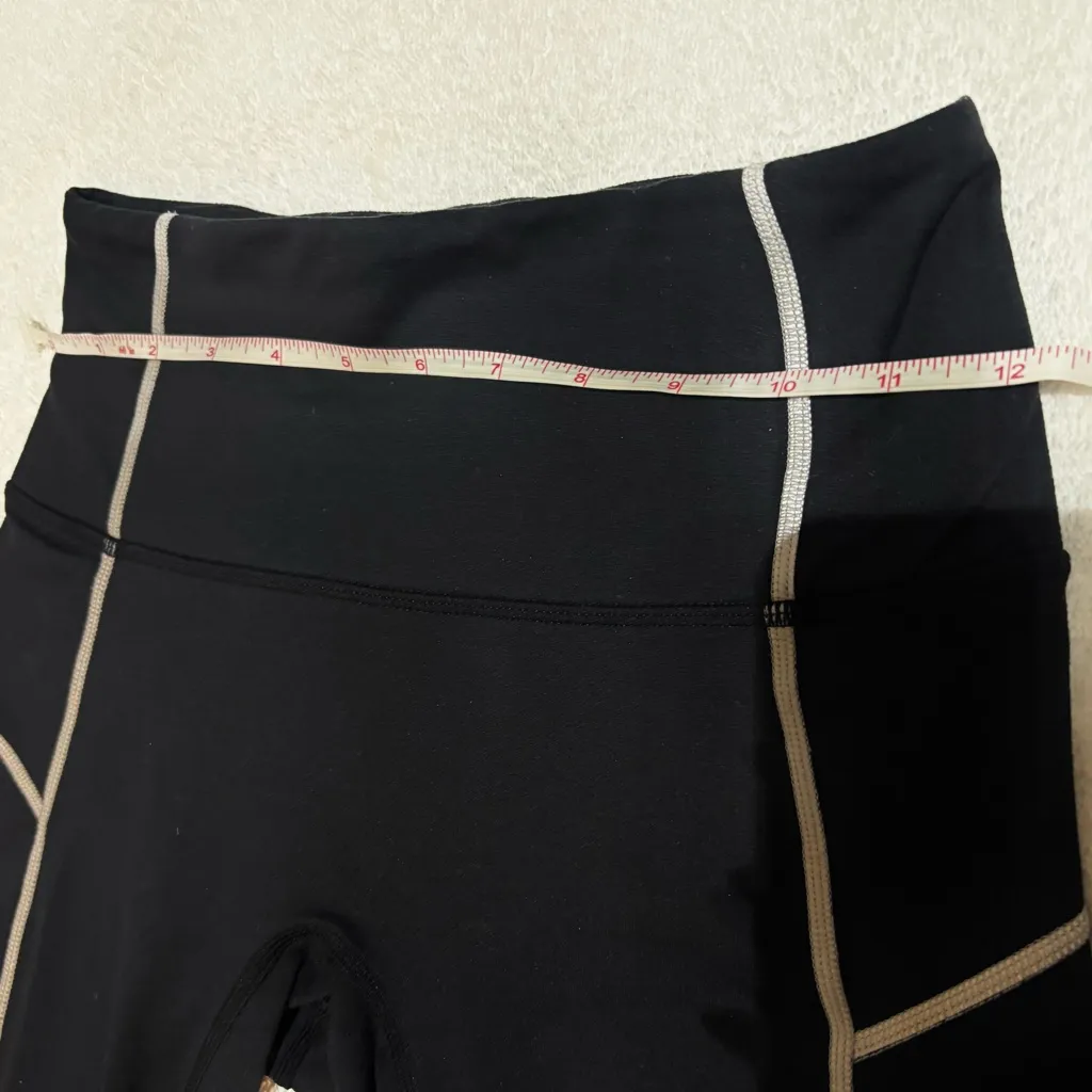 Free People Movement Women's You're A Peach Black Leggings size XS‎ Extra Small - Image 9