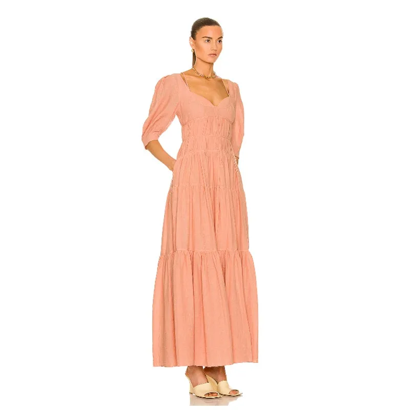 Jonathan Simkhai‎ Wilder Maxi Dress Size 0 Pink - Image 2