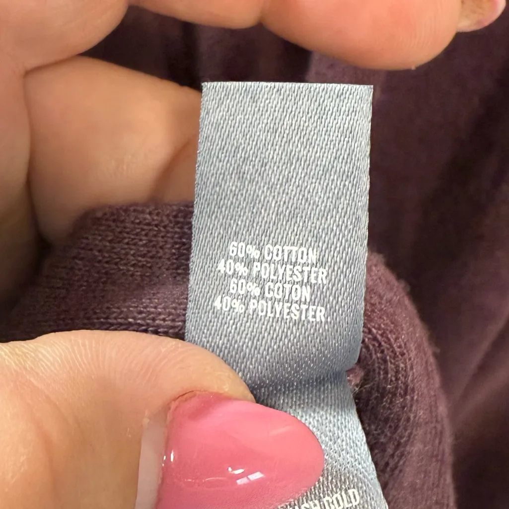 Athleta Cowl Neck Poncho Sweater Mauve Purple Blouse Tunic Length Oversized XS/S - Image 8