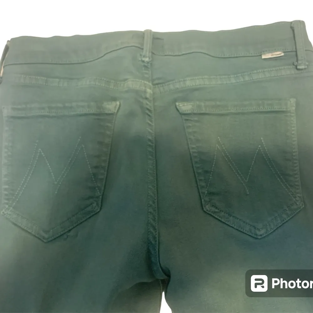 Mother The Charmer Pants in Granny Smith 29 - Image 8