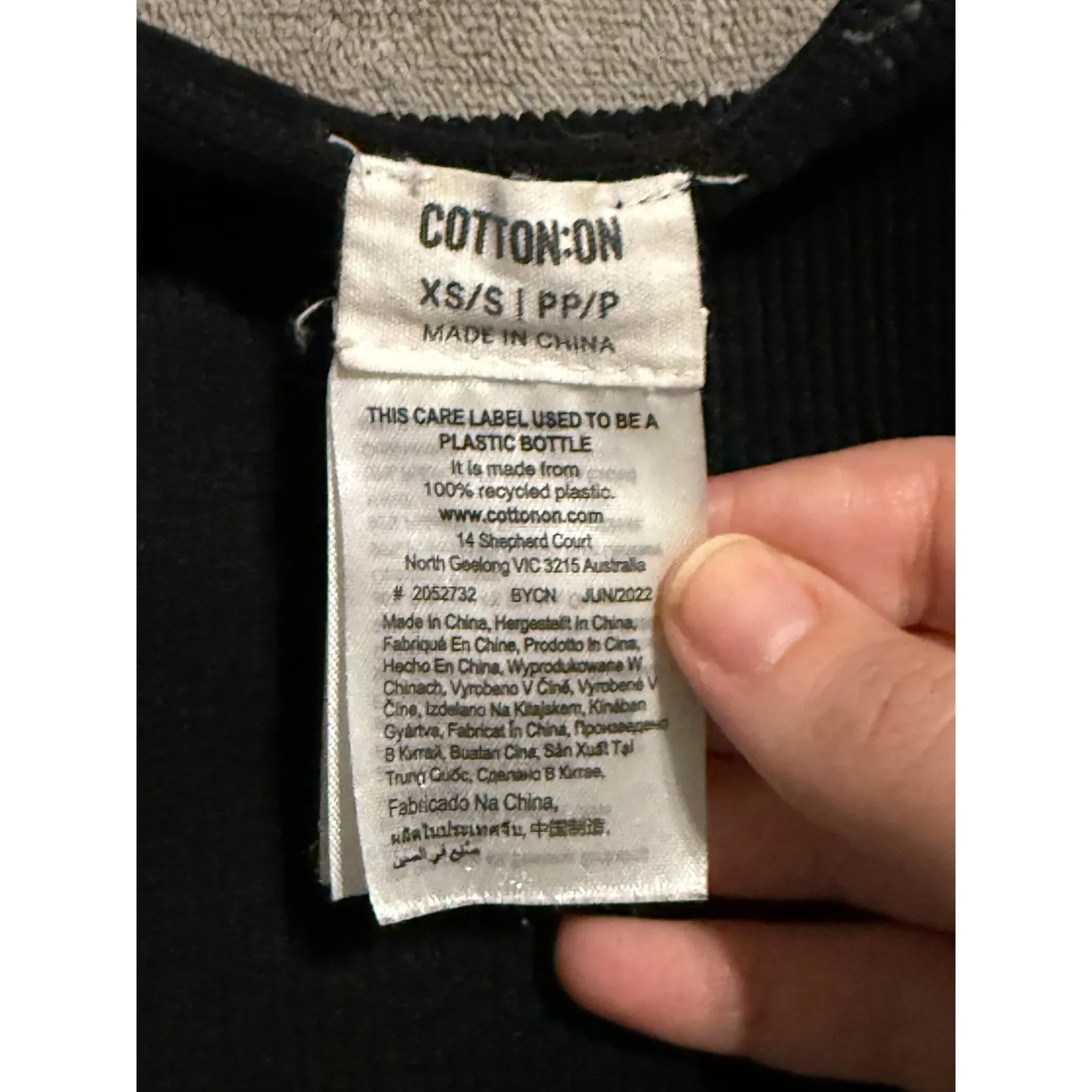 Cotton On Women Black Cropped Ribbed High Neck Black Tank Sleeveless Size XS/S - Image 2