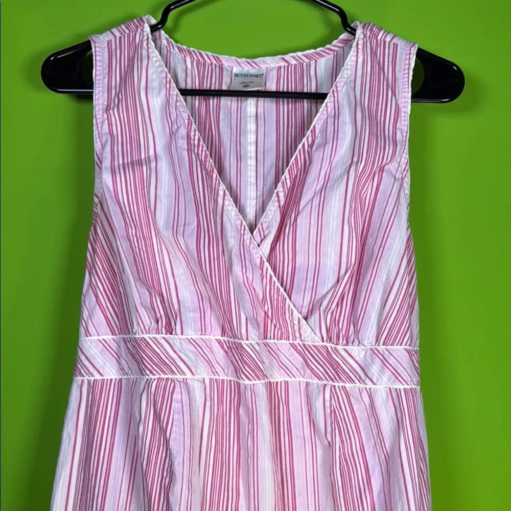 Vintage Motherhood Pink Sleeveless V-Neck Sundress - Image 10