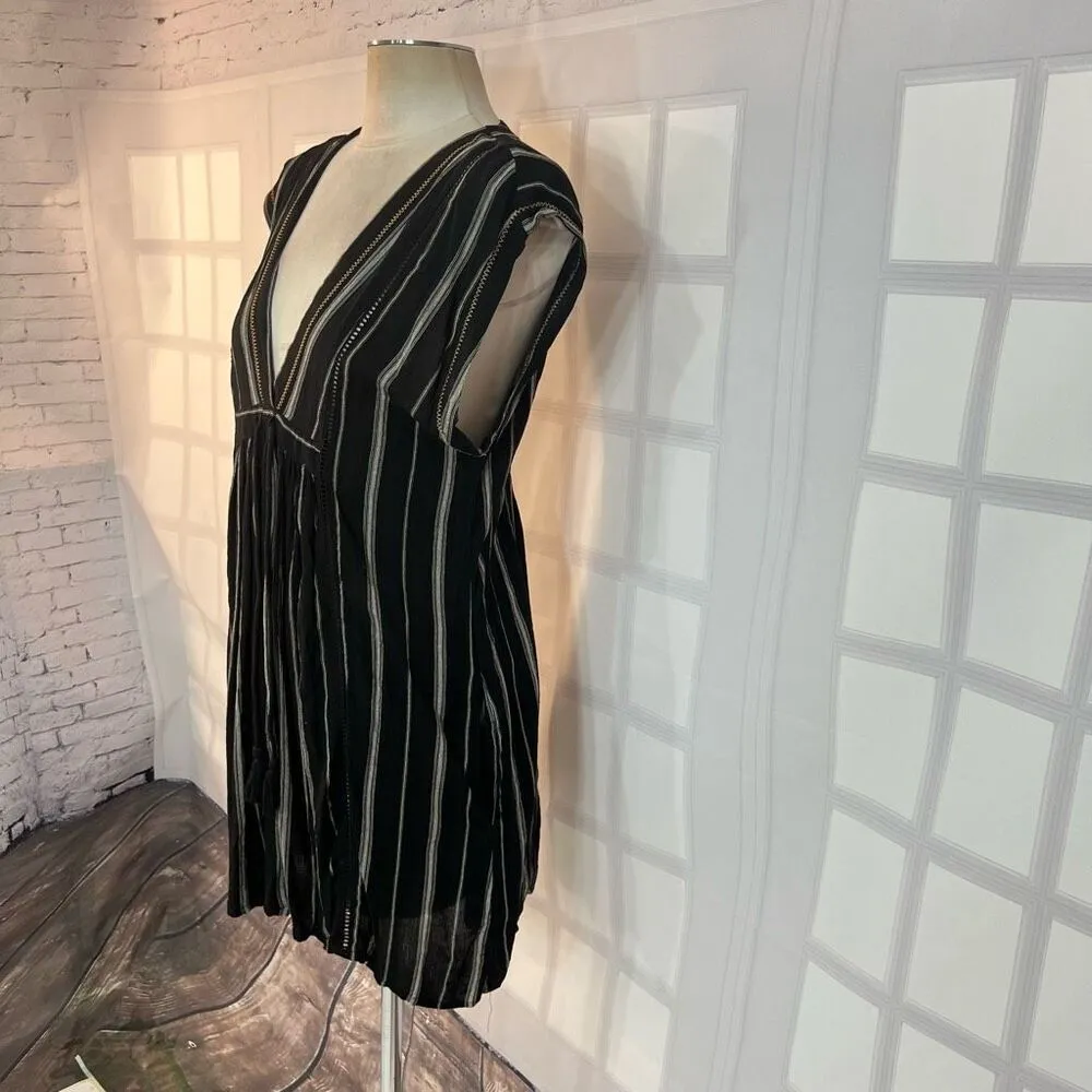 Robin piccone Nordstrom’s Claire striped tassel ties coverup dress size small - Image 6