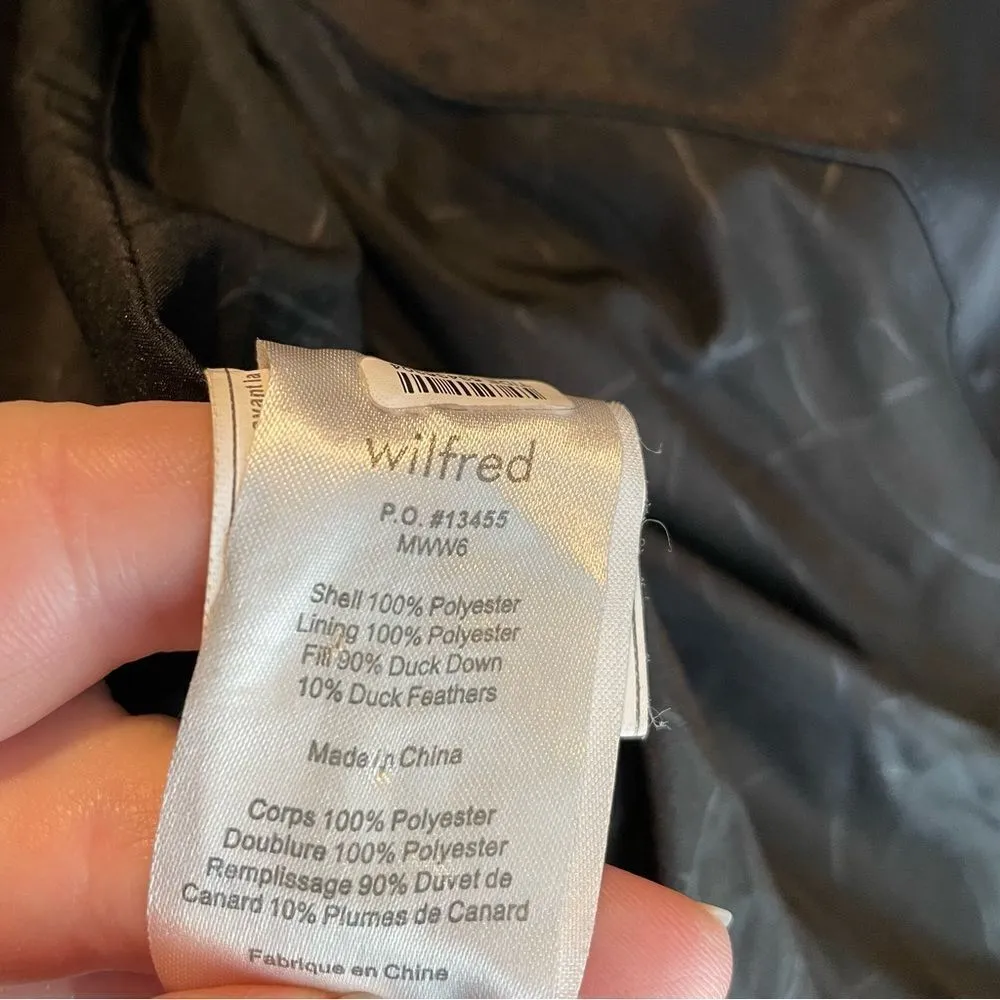 Wilfred Down Cloud Puff‎ Jacket Coat Black Size S - Image 8