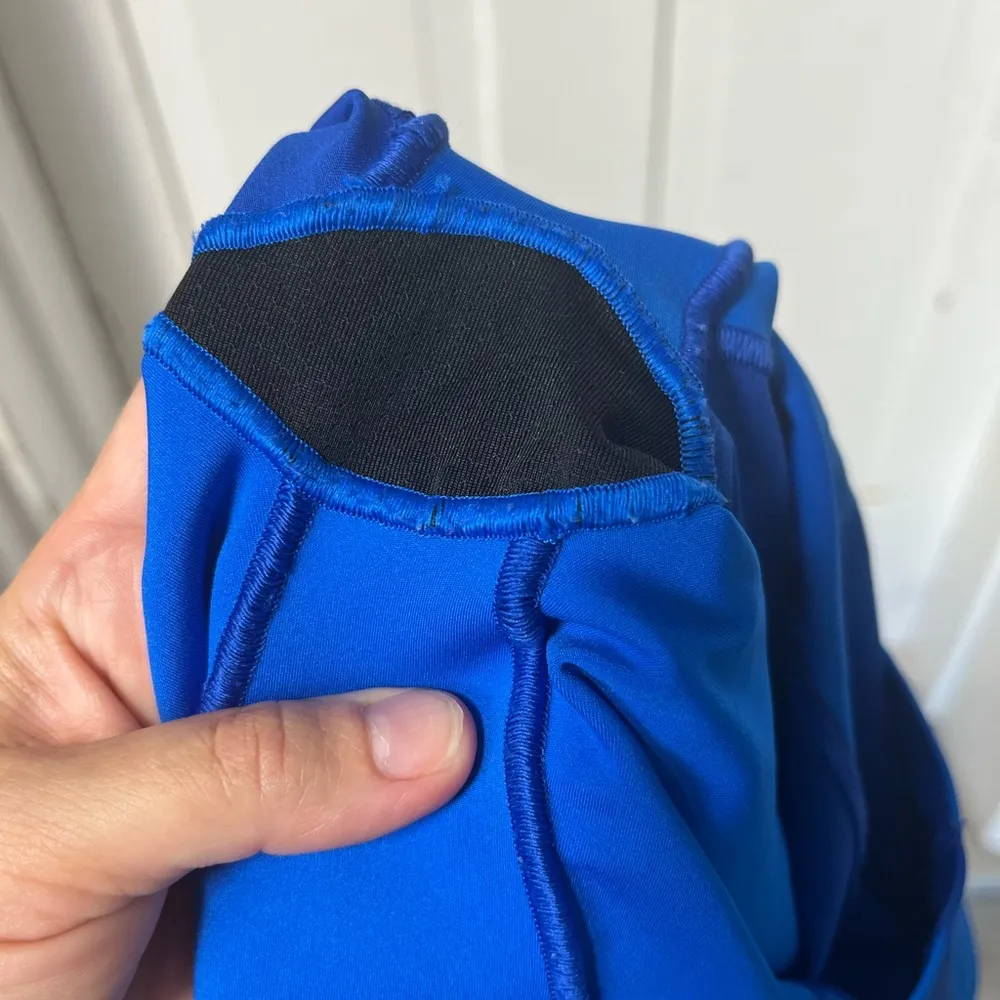 Ivy Park X Adidas Glory blue mesh inset high rise leggings womens XS - Image 10