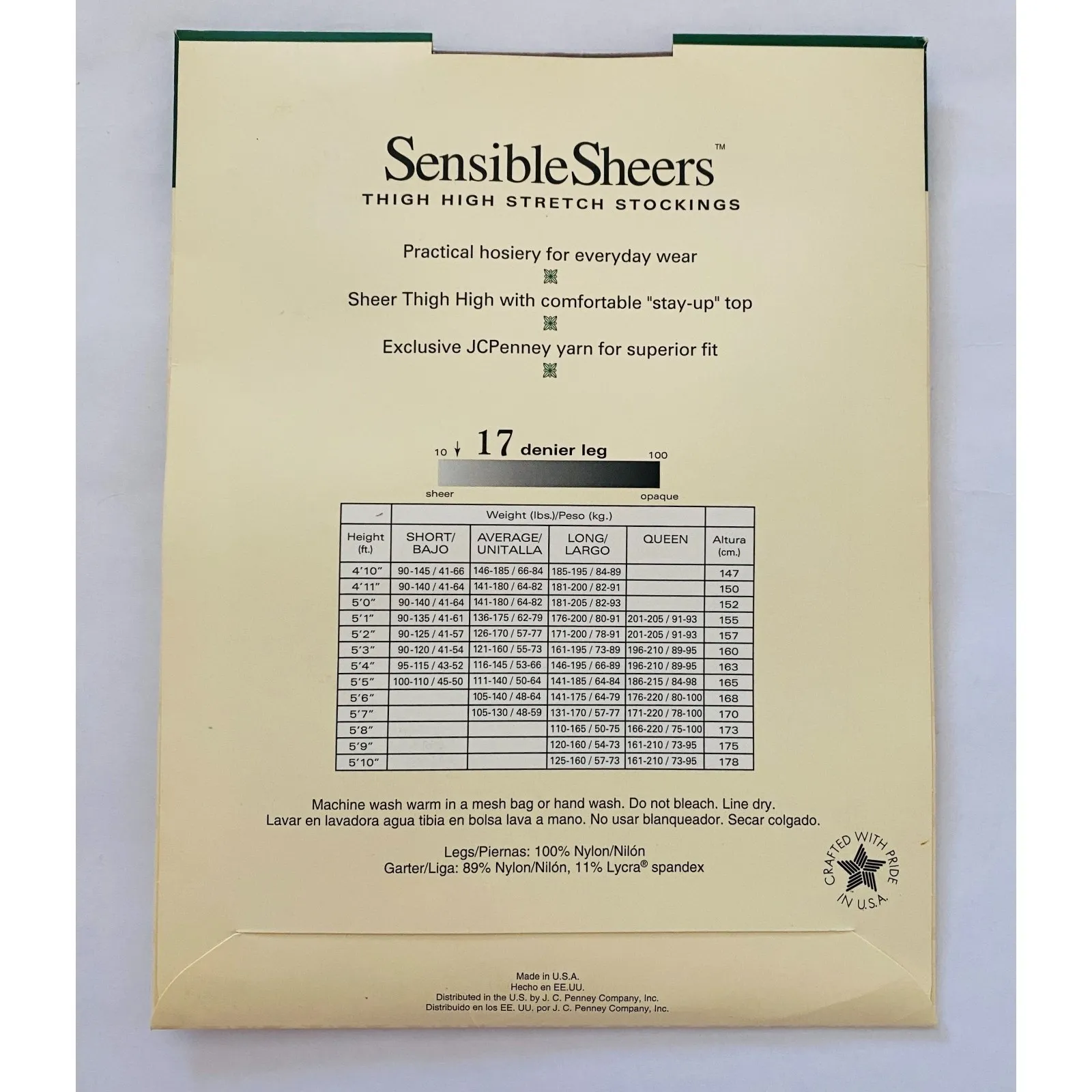 New Vintage Worthington Sensible Sheers High Waist Taupe Tights Size Average - Image 2