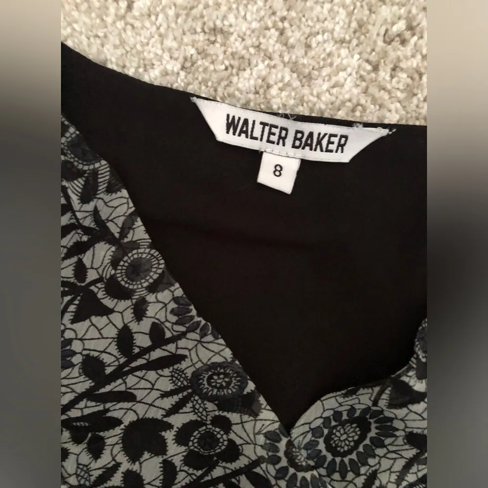 floral printed puff sleeves ruffle trim mini dress, size 8 - Image 13