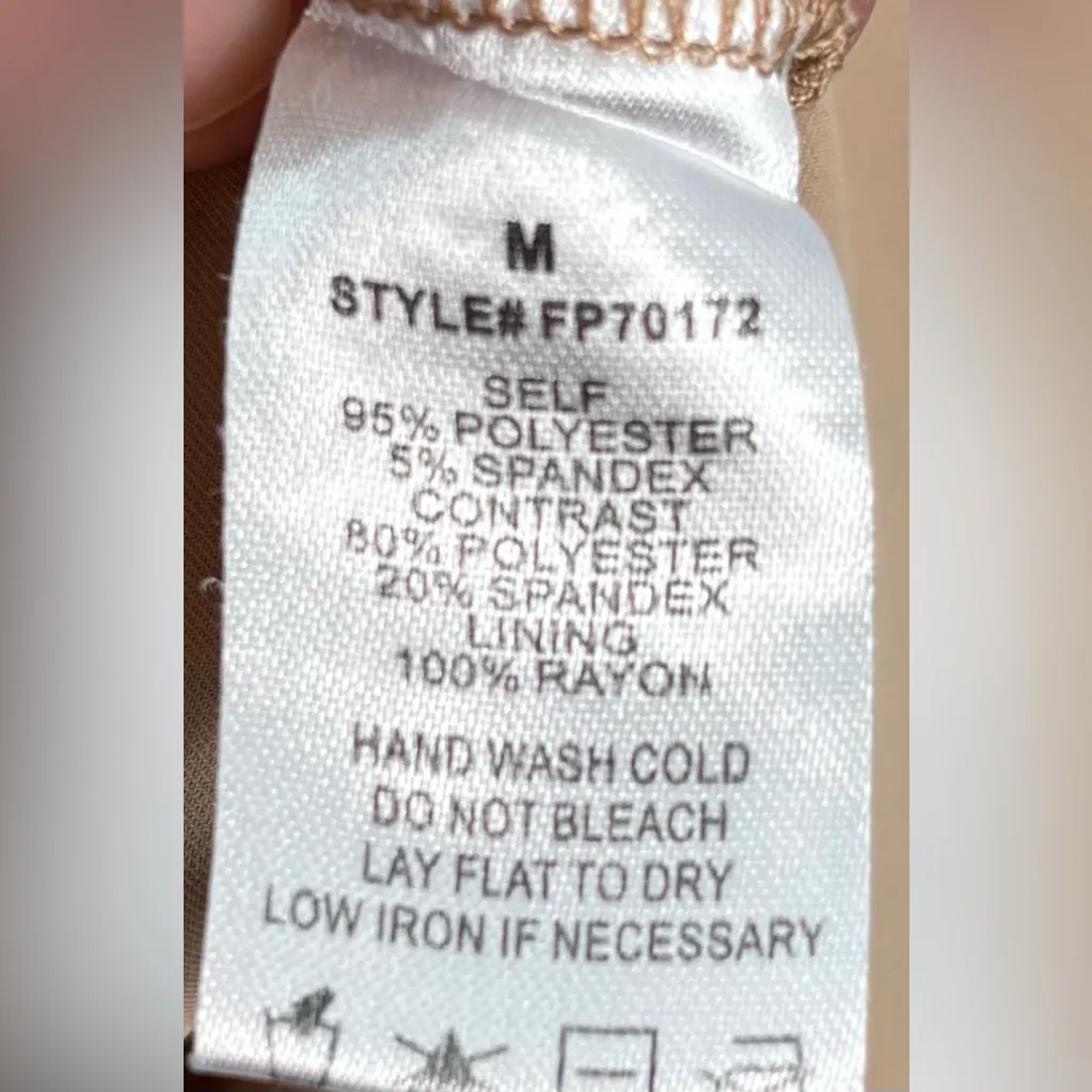 Calista M Sequin Embellished Golden Tan Joggers Size M - Image 8