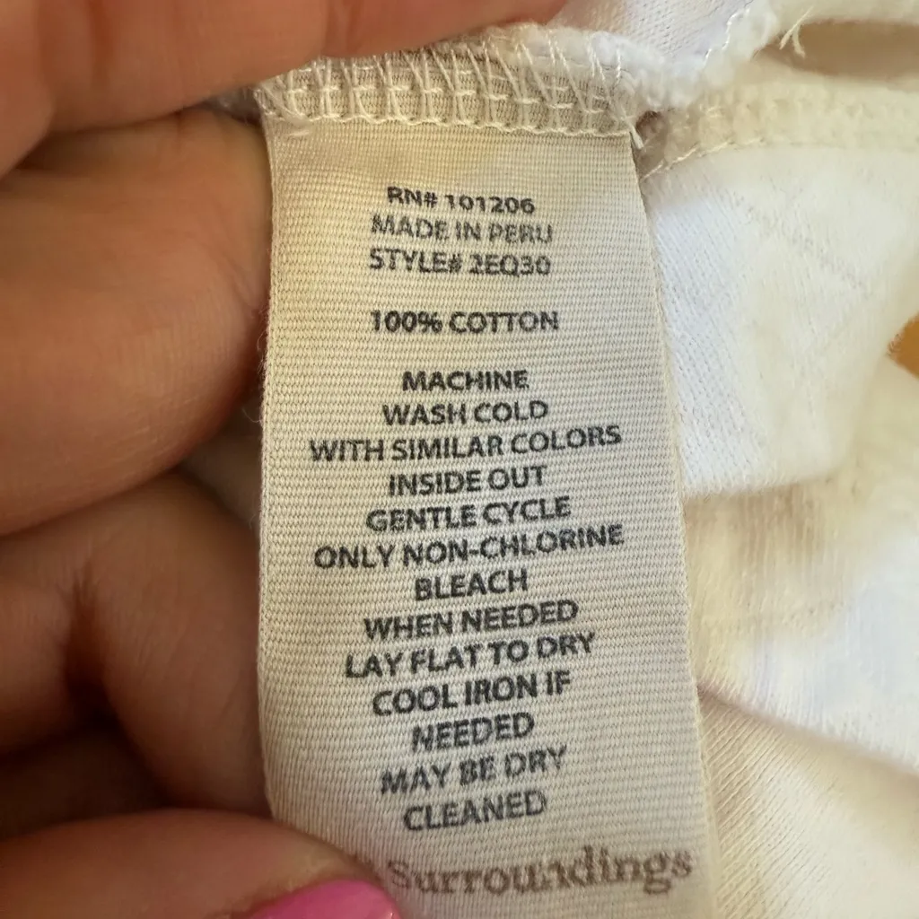 SOFT SURROUNDINGS Toachi Canyon Quilted Tunic Sweater Ivory Size XS - Image 5