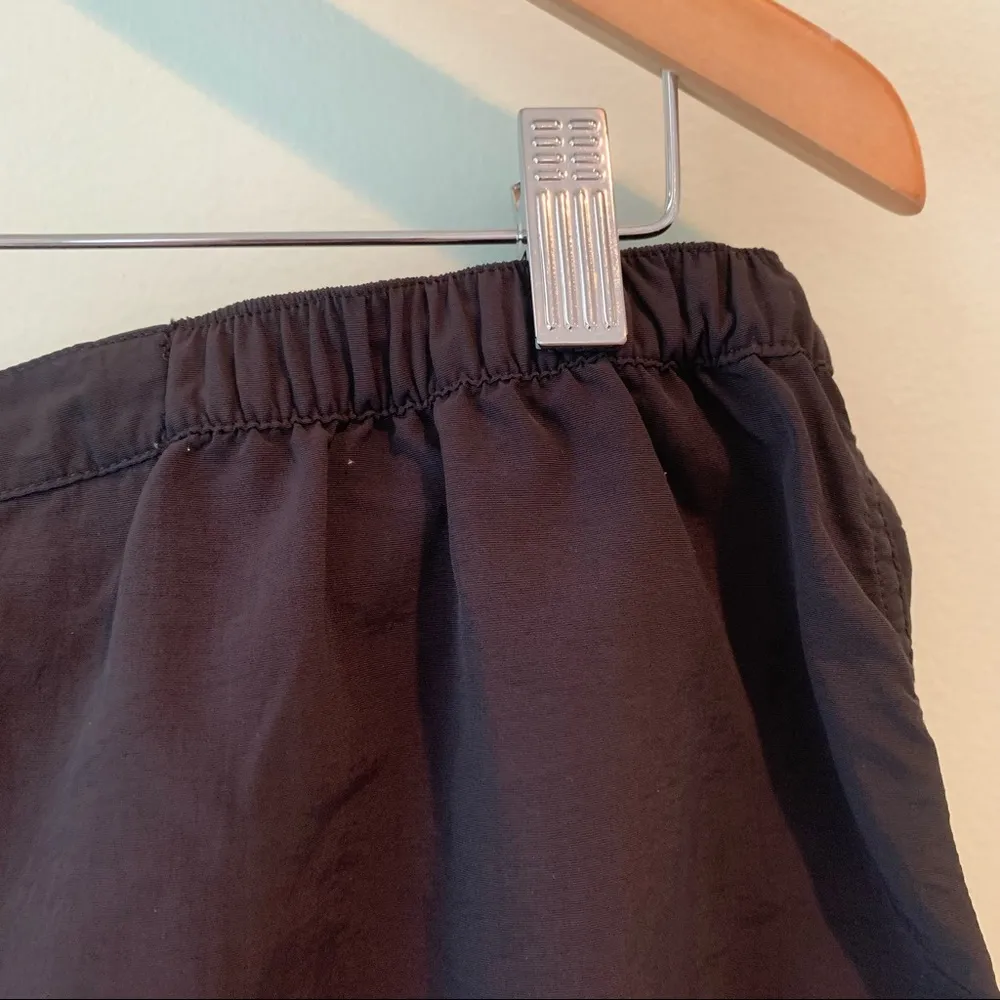 LL Bean Black Nylon Drawstring Skirt Hiking Large L - Image 6