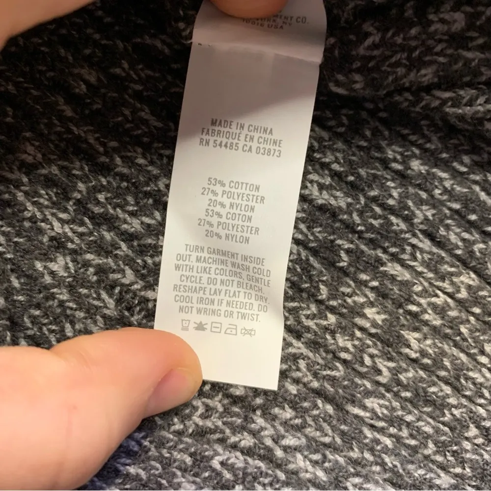 Aerie Gray Ribbed Cropped Mock Neck Quarter Zip - Size XXL - Image 4