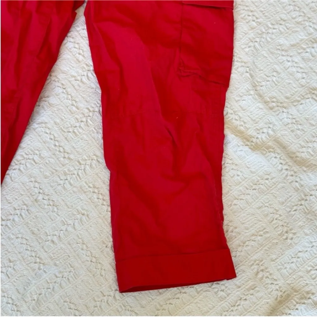 Ralph Lauren  Red Ankle Cropped Cargo Pants - Image 12