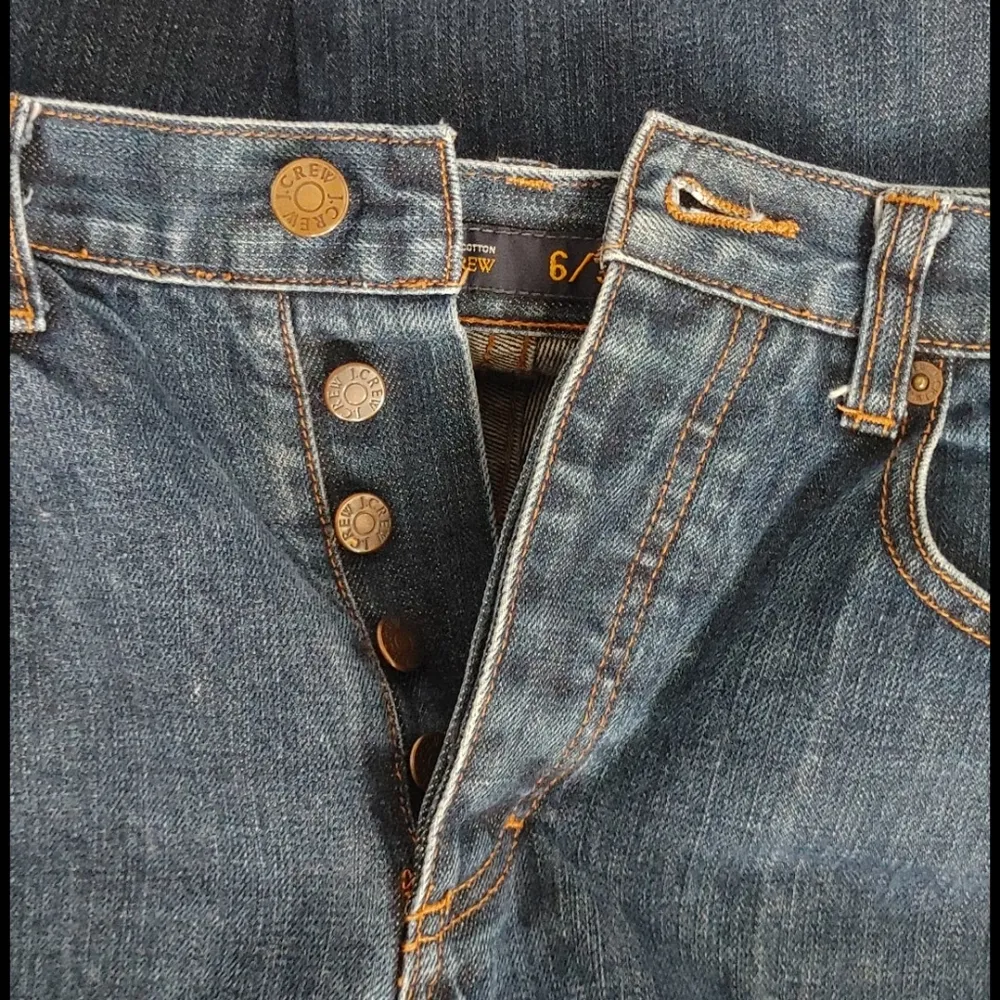 J Crew 100% Cotton Button Fly Jeans - Image 4